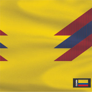 Colombia Soccer Flag PlayStation 4 Gold Wireless Headset Skin